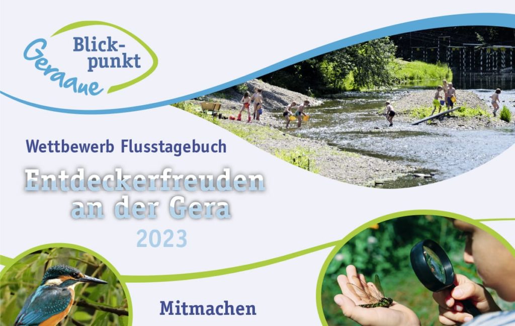 Blickpunkt-Geraaue Plakat Flusstagebuch Titelbild