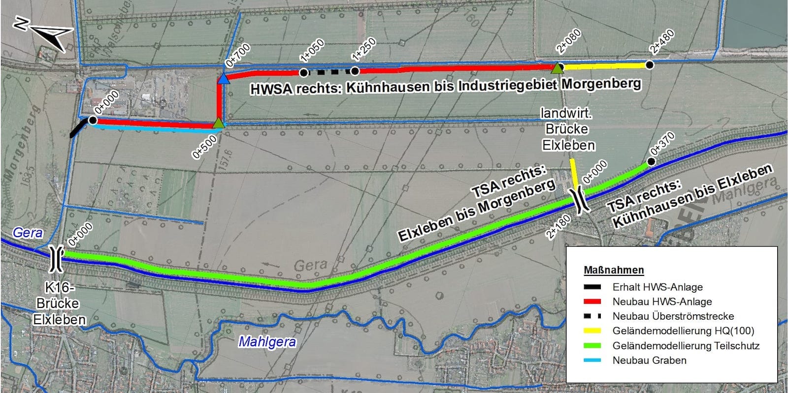 Hochwasserschutz Kühnhausen bis Industriegebiet / K16