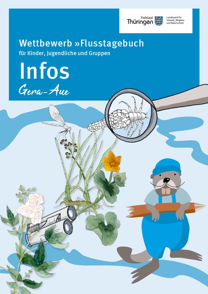 Infoheft Wettbewerb Flusstagebuch 2025 Titelseite